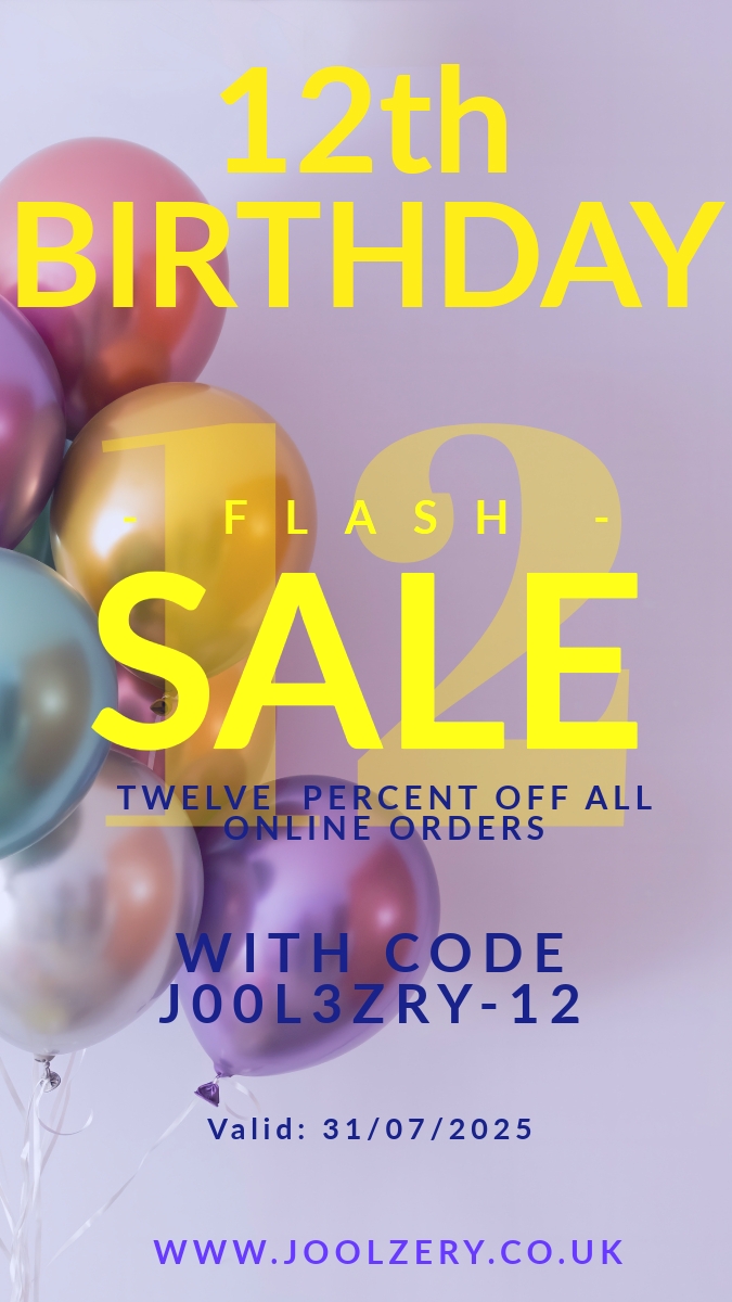 Joolzery 12th Birthday Flash Sale Voucher