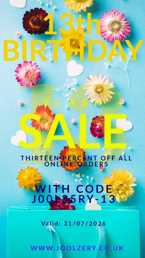 Joolzery13th Birthday Flash Sale Voucher
