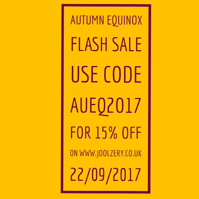 Joolzery Autumn Equinox Flash Sale Code