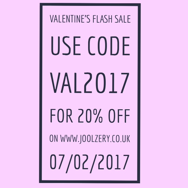Joolzery Valentines Flash Sales Code