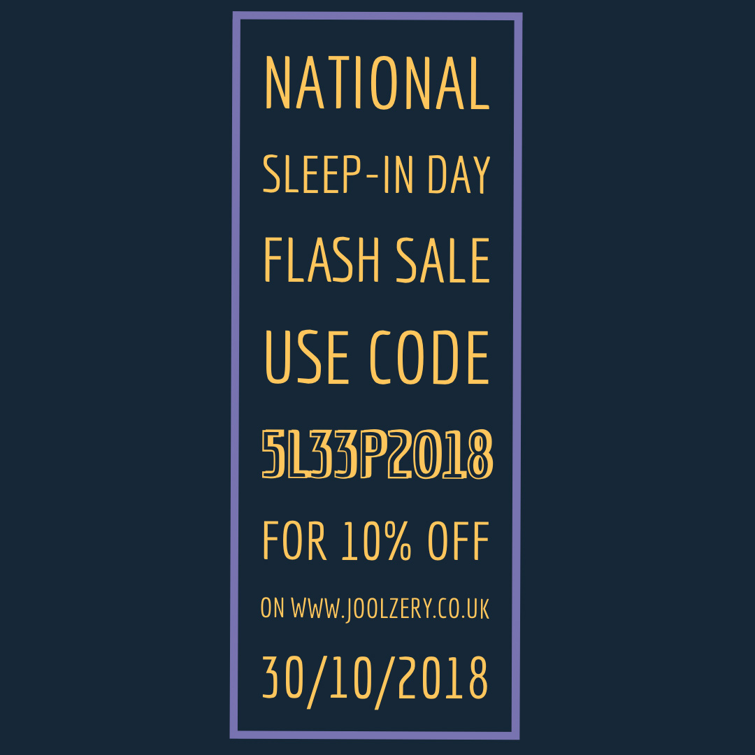 2018 Nationa Sleep In Day Flash Sales Voucher code