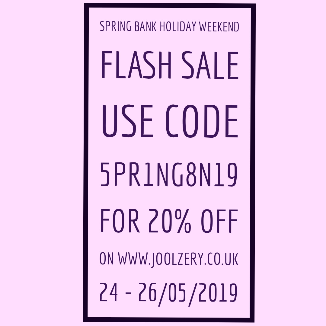 2019 Spring Bank Holiday Weekend Flash Sale Voucher code