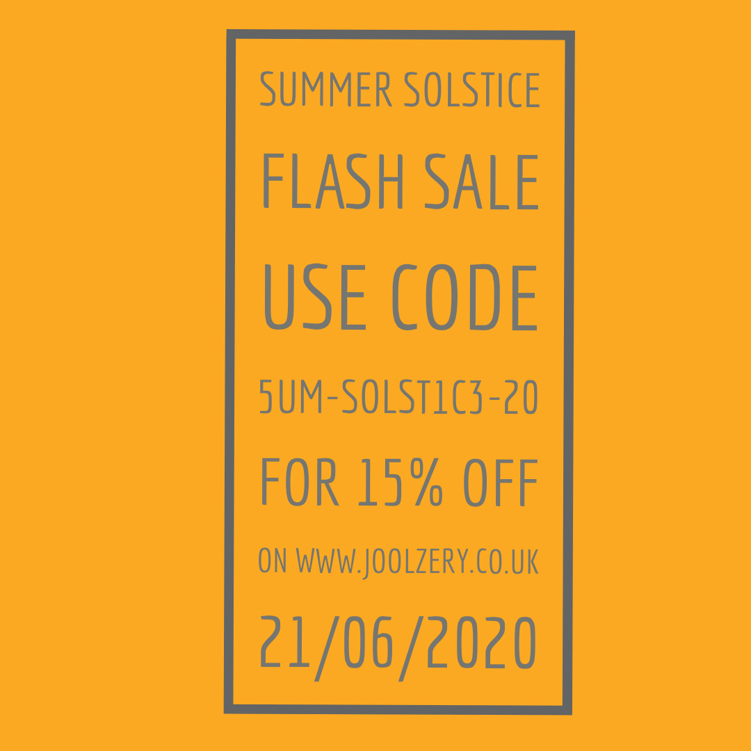 Joolzery 2020 Summer Solstice Flash Sale Voucher