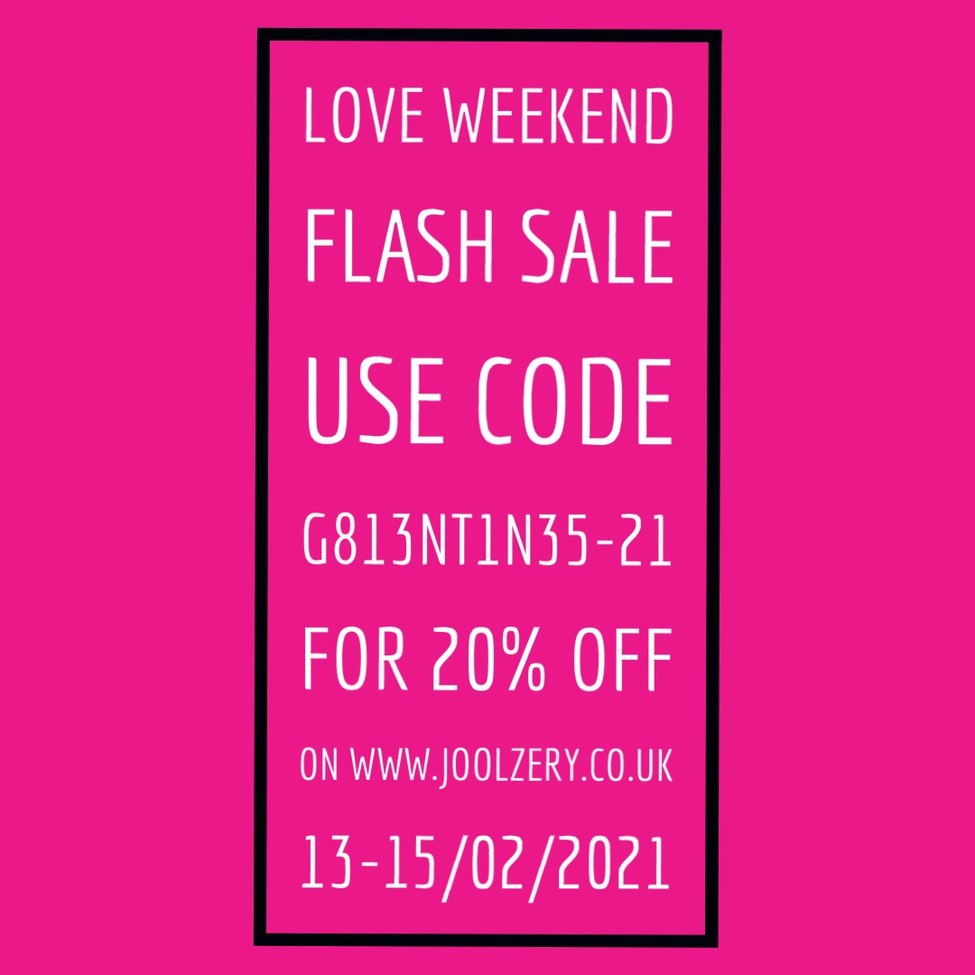 Joolzery 2021 LOVE Weekend Flash Sale Voucher