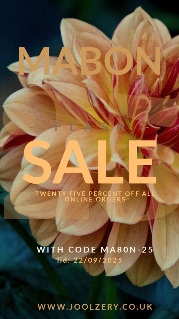 Mabon Flash Sale 25% Off Jewellery with Autumn Floral Background - Limited Time Offer