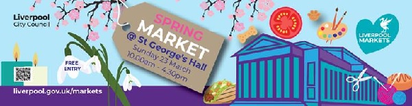 Liverpool Markets St George's Hall 202 Artisan Market flyer