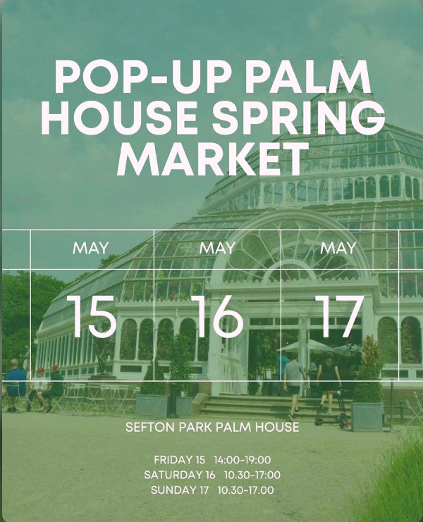 2026 Pop Up in the Palmhouse Spring Market Flyer