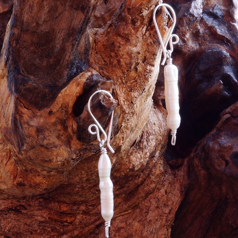 3rd Birthday Giveaway Comnetition - Sterling SIlver Freshwater Pearl earrings