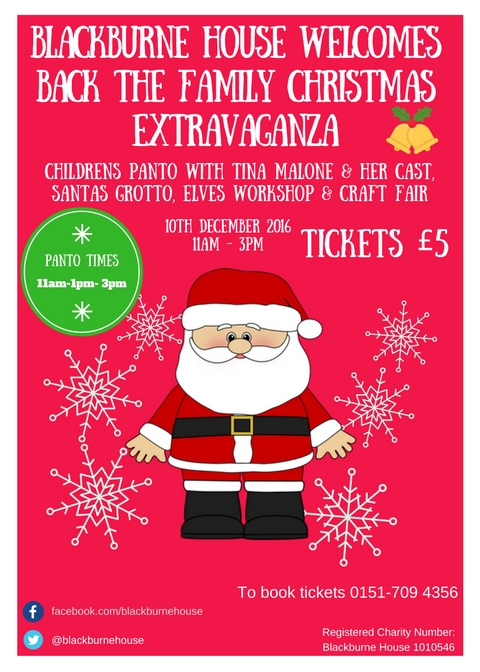 Blackburne House Family Christmas Extravaganza 2016 Flyer