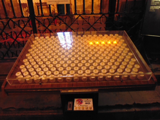 Barcelona Cathedral Candles