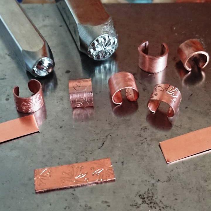 Handmade copper ear cuff designs