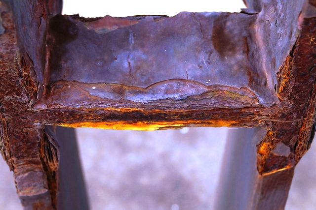 Rusted railings