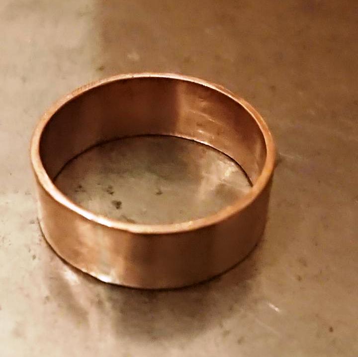 Final Handmade Simple Copper Ring