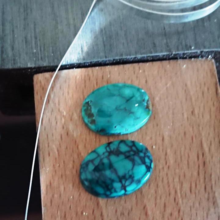 Joolzery 14cm Oval Turquoise Cabachons