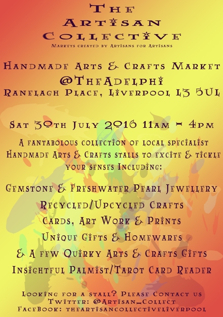 The Artisan Collective - July Handmade Arts & Crafts Market @TheAdelphi