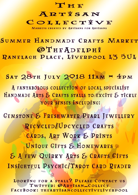 The Artisan Collective - Summer Handmade Crafts Market @TheAdelphi