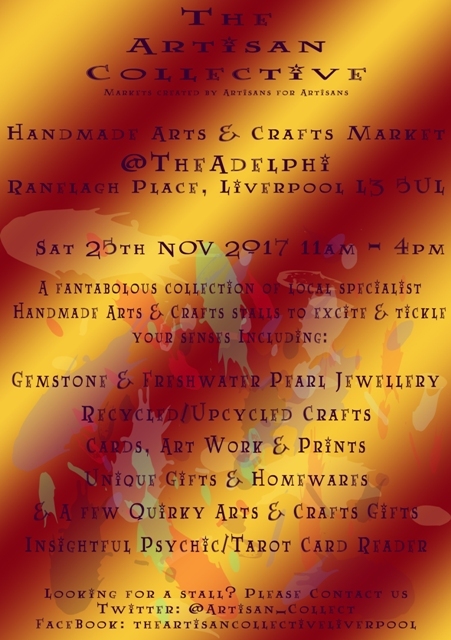 The Artisan Collective - November Handmade Arts & Crafts Market @TheAdelphi