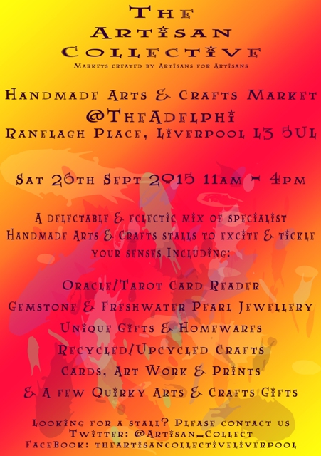 September Handmade Arts and Crafts Market Flyer