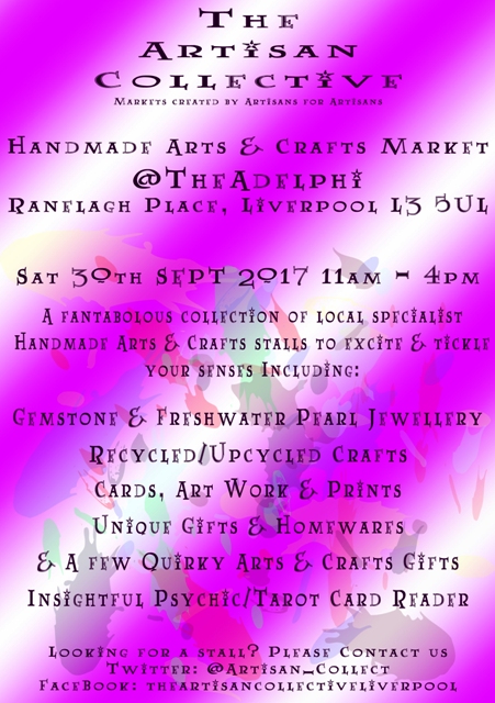 The Artisan Collective - September Handmade Arts & Crafts Market @TheAdelphi