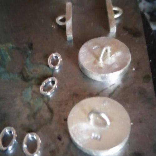 Handcrafted recycled sterling silver T-bars for the cufflinks