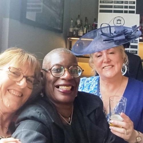 Kings Trust volunteers and manager at the Euston Tap, minutes before I fall down the stairs