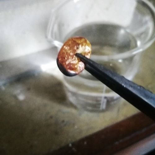 1st attempt at water casting sterling silver