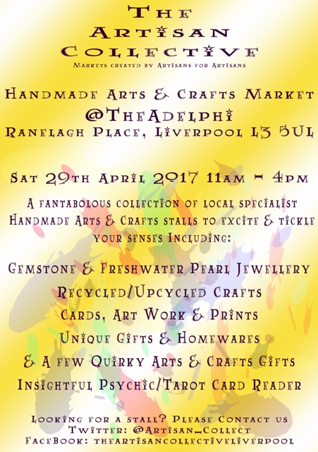 The Artisan Collective - April Handmade Arts & Crafts Market @TheAdelphi