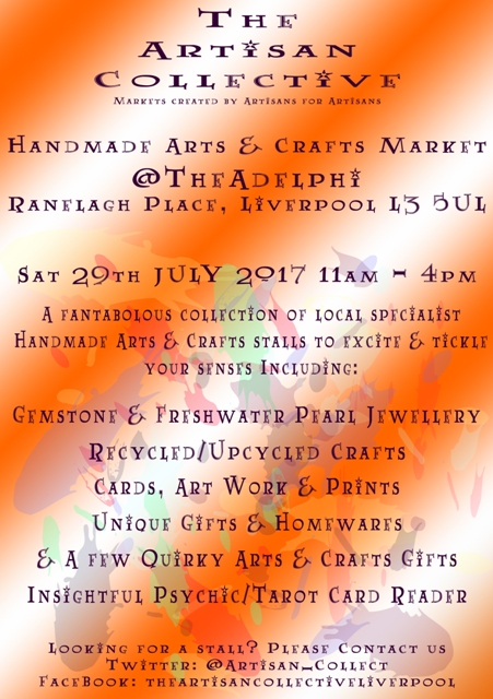 The Artisan Collective - July Handmade Arts & Crafts Market @TheAdelphi