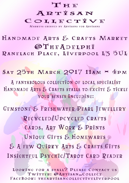 The Artisan Collective - March Handmade Arts & Crafts Market @TheAdelphi