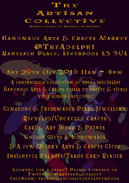 The Artisan Collective - October Handmade Arts & Crafts Market @TheAdelphi