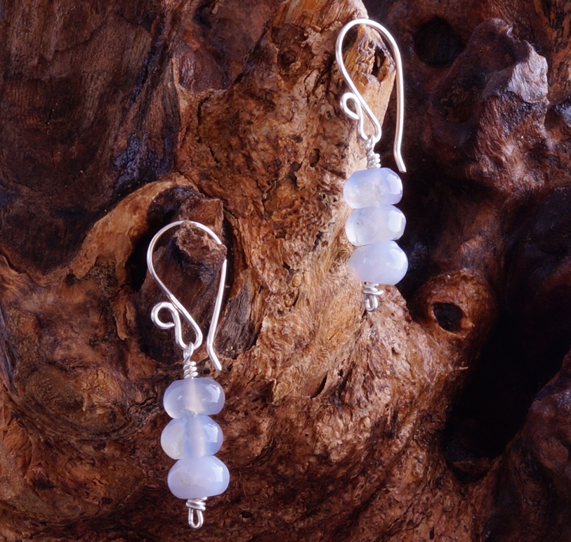 Handmade Sterling Silver Chalcedolny Earrings