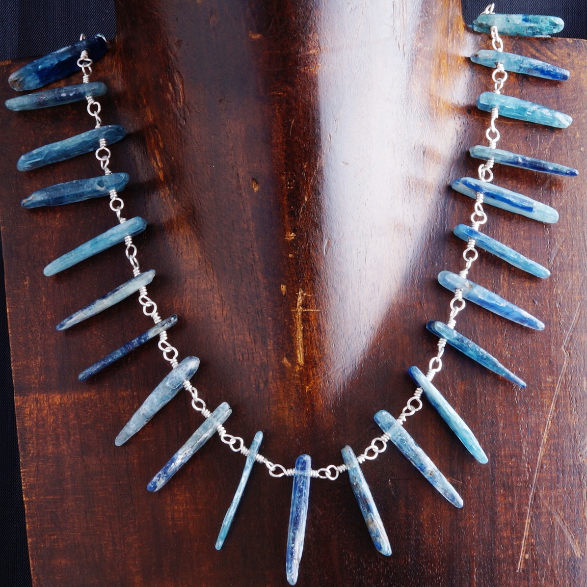 Handmade Sterling Silver Kyanite Choker