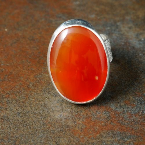 Handcrafted Onyx ring perfect crystal ring placement for responsibility, discipline, law and order when worn on the middle finger