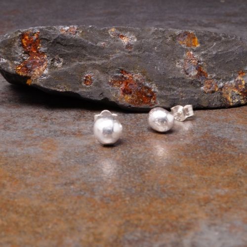 Sterling Silver Organic Studs
