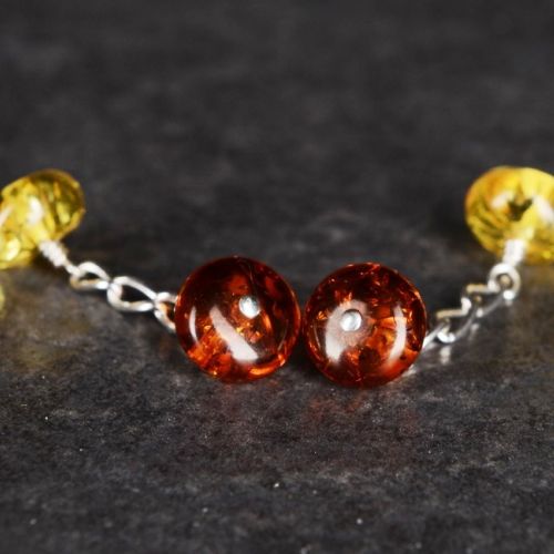 2 Tone Amber Cufflinks 01 Full View