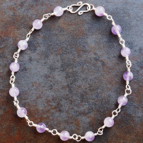 Amethyst Anklet 01 Full View