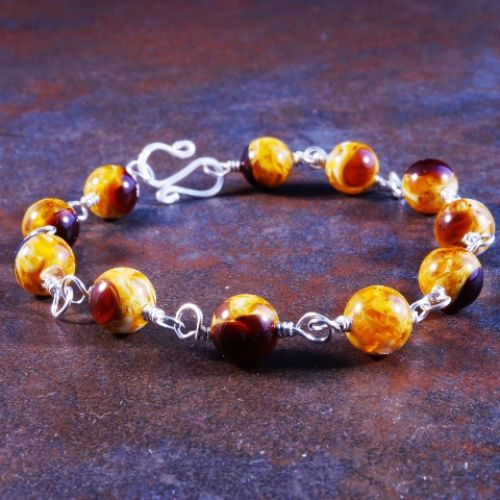 Antique Amber Bracelet 04 Full View