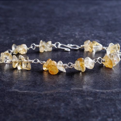 Citrine Chip Bracelet 01 Full View