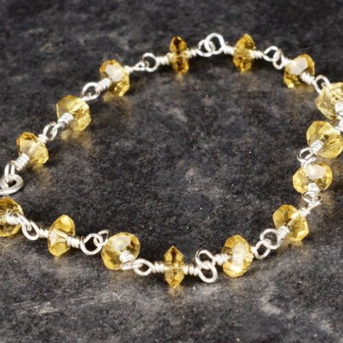 Faceted Citrine Bracelet 01 Full View