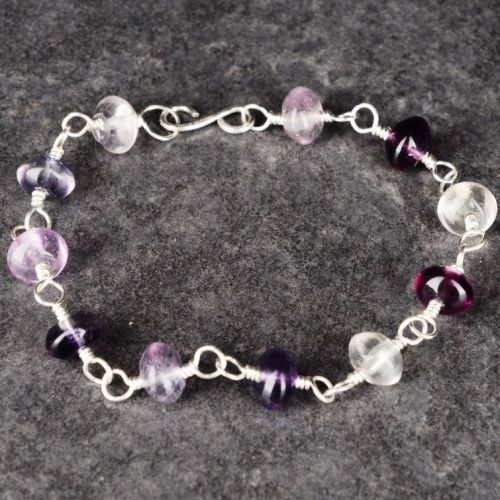 Purple Fluorite Bracelet 01 Full View