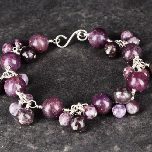 Lepidolite Charm Bracelet 01 Full View