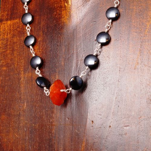 Carnlian Hematite Choker 01 Fullview