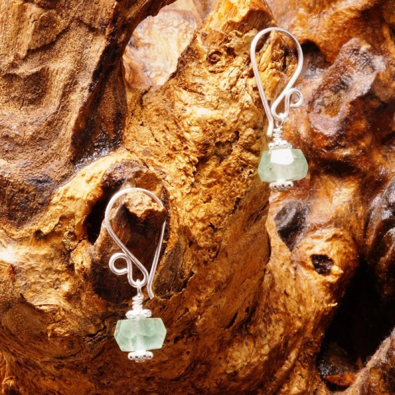 Handmade Green Tourmaline Earrings 01 