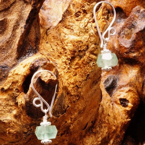 Handmade Green Tourmaline Earrings 01 Full View